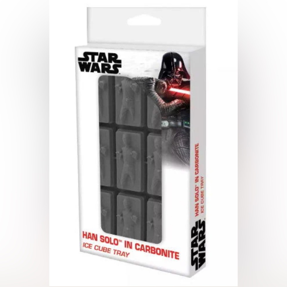 Star Wars Black Han Solo in Carbonite Silicone Ice Cube Tray